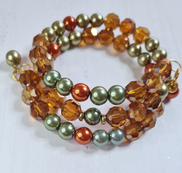 Armband - jarðtónar/gyllt - Image 3