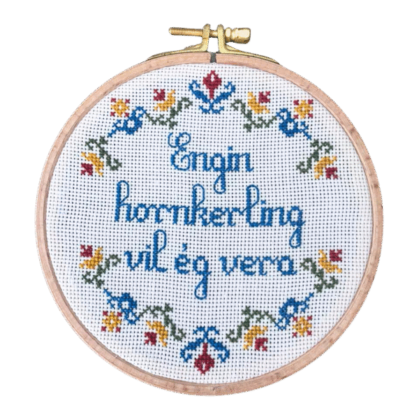 Engin hornkerling vil ég vera - útsaumskitt