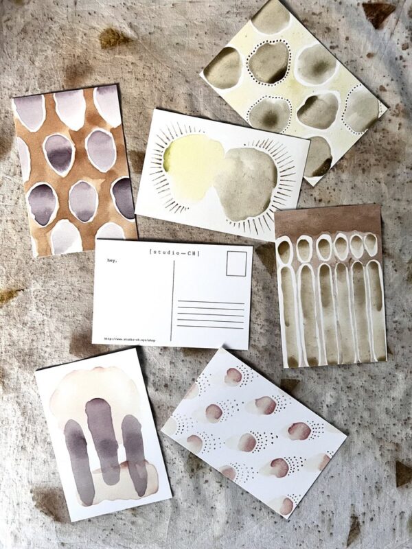 natural ink postcards