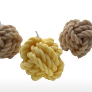 Wool ball Candle
