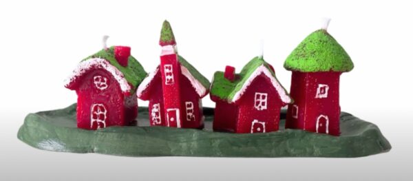 Elf houses candle
