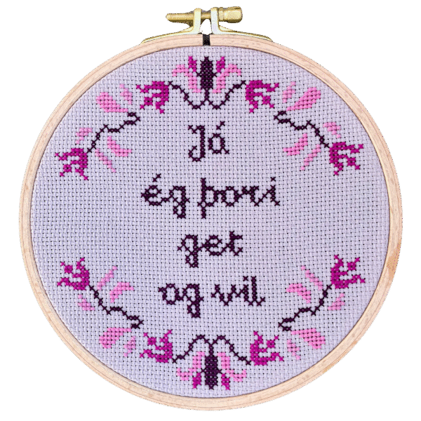 Já, ég þori get og vil - útsaumskitt