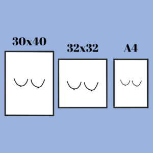 Kirsuber veggspjald - 3 tegundir