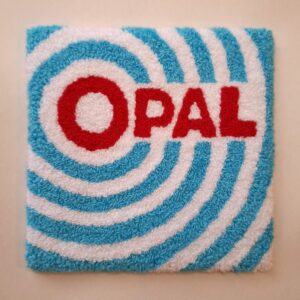 Blár Ópal 12cm veggskraut