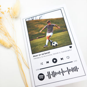 Kort með Spotify kóða