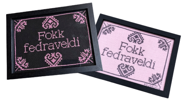 Fokk feðraveldi - útsaumskitt