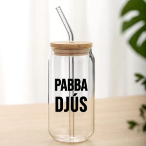 Glas með vinylmiða (Val)