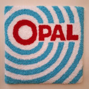 Blár Ópal 14cm veggskraut