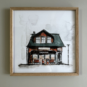 Drekinn 30x30 cm - Eftirprent