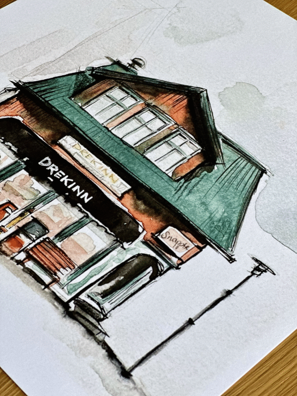 Drekinn 30 x 30 cm detail