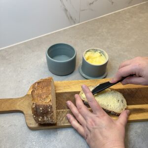Smjörkrukka svört